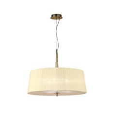 Loewe Antique Brass-Cream Ceiling Lights Mantra Single Pendant Loewe Antique Brass-Cream Ceiling Lights Mantra Single Pendant